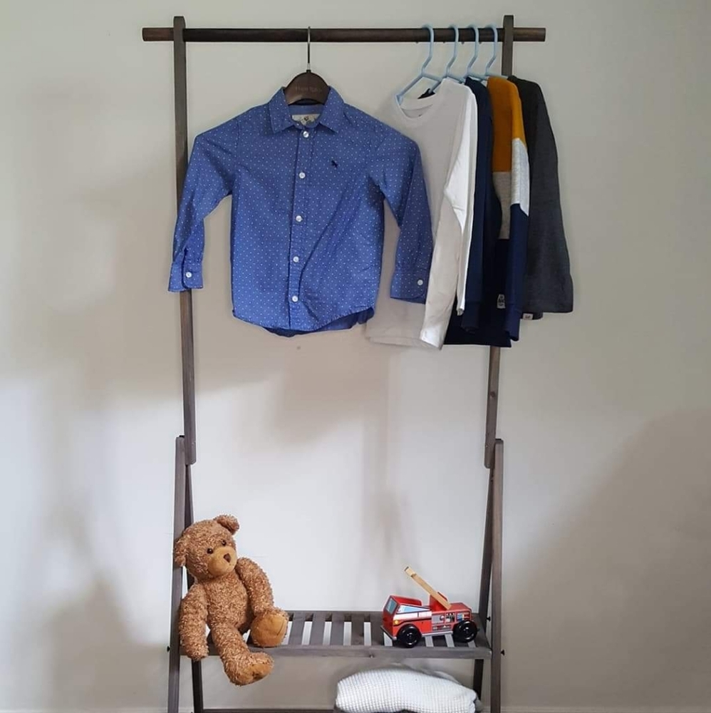 Blue boys dress shirt